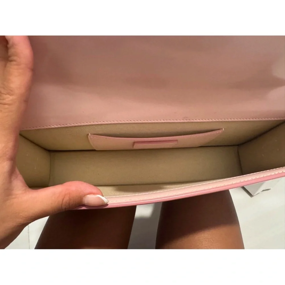 Jacquemus  la Bambino Blush Pink Clutch‎ with Strap